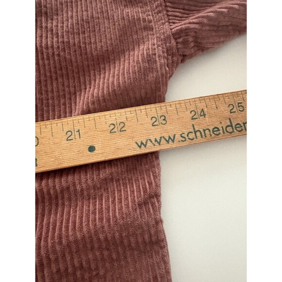 American Eagle Cropped Corduroy Shacket Shirt Jacket Boxy Oversized Size S - Picture 9 of 16